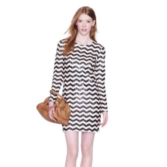 J. Crew Dresses & Skirts - NWT J. Crew Chevron Sequin Dress Medium